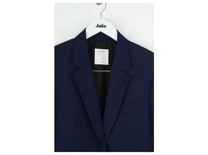 Sandro Chaqueta de lana azul - vista 2