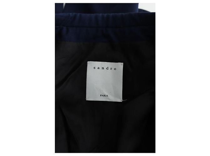 Sandro Chaqueta de lana azul - vista 5