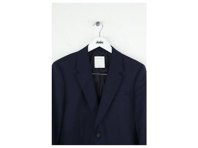 Sandro Chaqueta de lana azul - vista 2