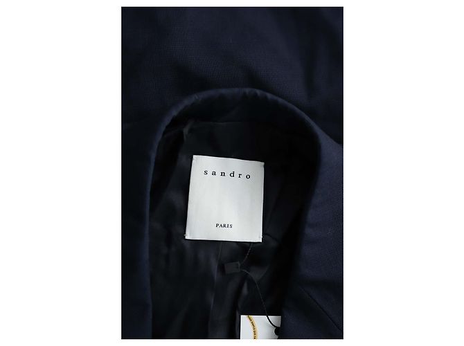 Sandro Chaqueta de lana azul - vista 5