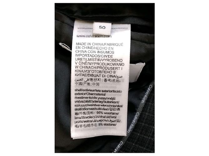Calvin Klein Chaqueta de lana gris - vista 6