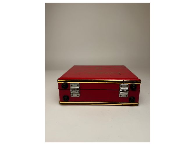 Valigia vintage Cartier rossa Bordò - vista 11