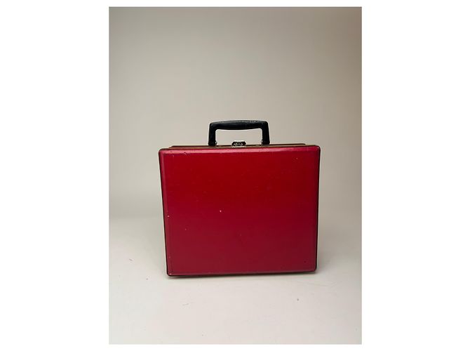 Valigia vintage Cartier rossa Bordò - vista 2