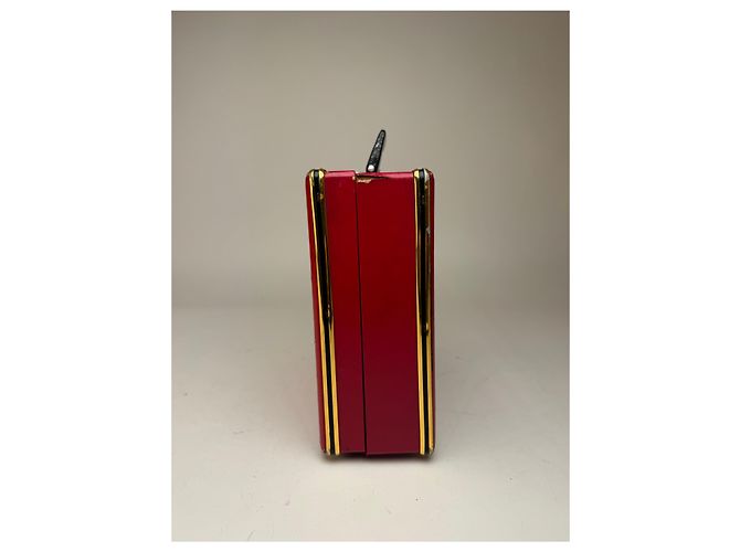 Valigia vintage Cartier rossa Bordò - vista 7