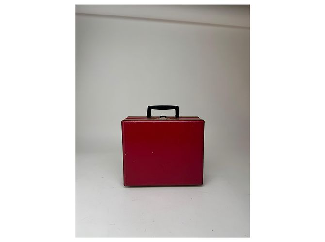 Valigia vintage Cartier rossa Bordò - vista 8