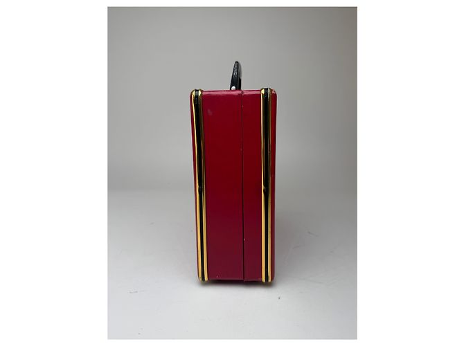 Valigia vintage Cartier rossa Bordò - vista 9