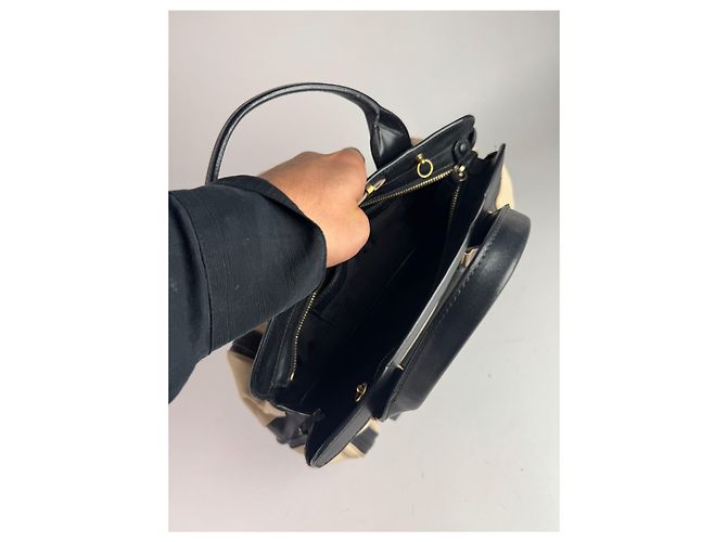 Chloé Vintage Chloe Leder Tasche beige schwarz - Ansicht 5