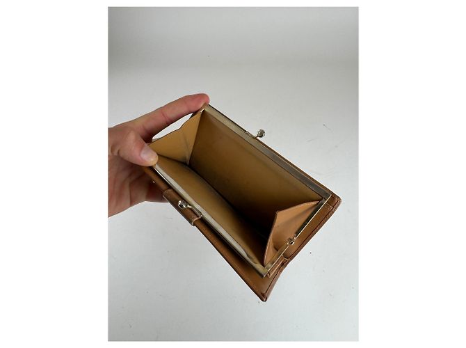 Céline Vintage Celine Paris Monogram Leather Wallet beige - view 7