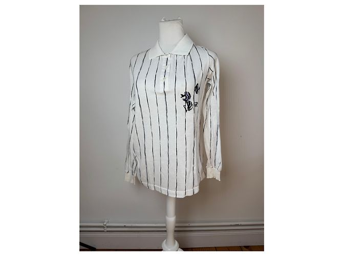 Maglione Vintage Dior Striato Bianco L - vista 14