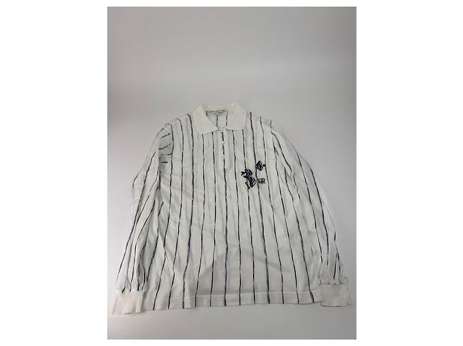 Maglione Vintage Dior Striato Bianco L - vista 4