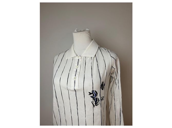Maglione Vintage Dior Striato Bianco L - vista 8