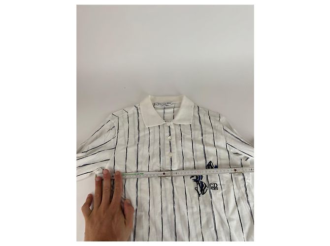 Maglione Vintage Dior Striato Bianco L - vista 9