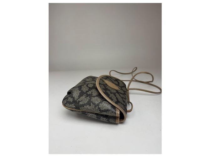 Vintage Yves Saint Laurent Lederhandtasche grau schwarz - Ansicht 10