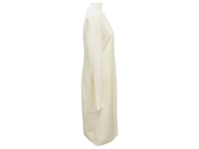 Totême Ecru Viskose Satin Kleid von Toteme - Ansicht 2