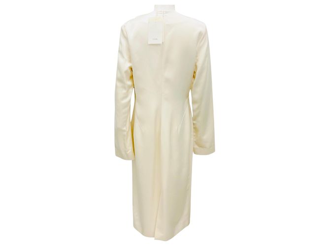 Totême Ecru Viskose Satin Kleid von Toteme - Ansicht 3