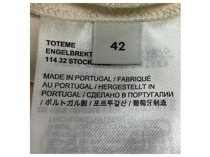 Totême Ecru Viskose Satin Kleid von Toteme - Ansicht 5