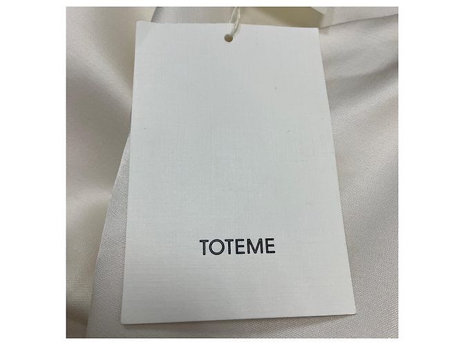Totême Ecru Viskose Satin Kleid von Toteme - Ansicht 6