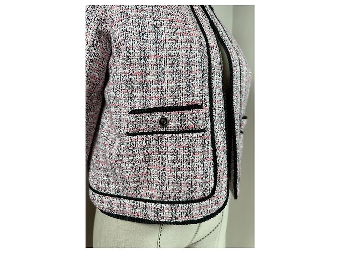 Maje Kurze Tweedjacke Rosa Pink - Ansicht 3
