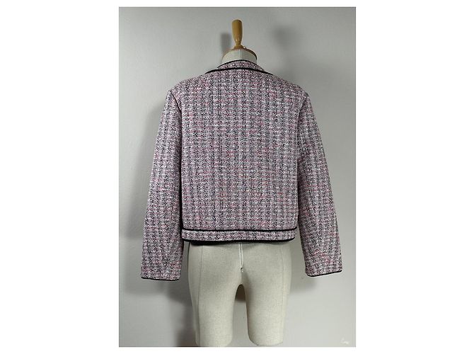 Maje Kurze Tweedjacke Rosa Pink - Ansicht 5