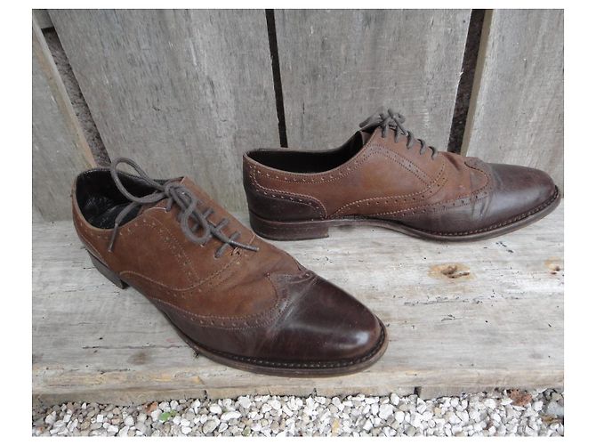 Scarpe Derby Paraboot in pelle marrone uomo - vista 2