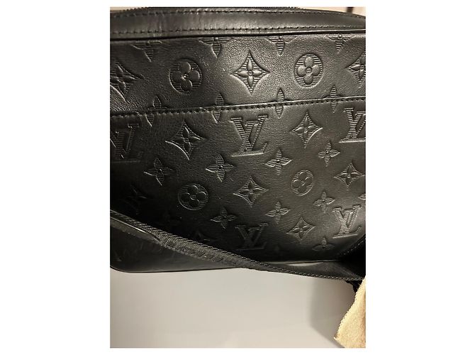 Borsa Messenger Duo Louis Vuitton in pelle monogramma nera Nero - vista 5