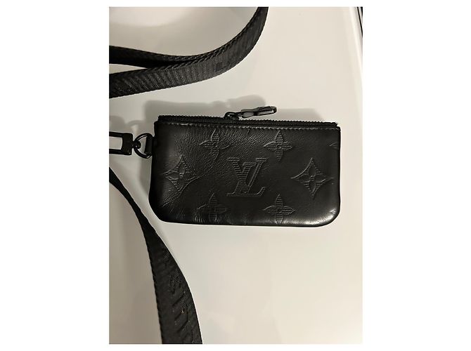 Borsa Messenger Duo Louis Vuitton in pelle monogramma nera Nero - vista 6