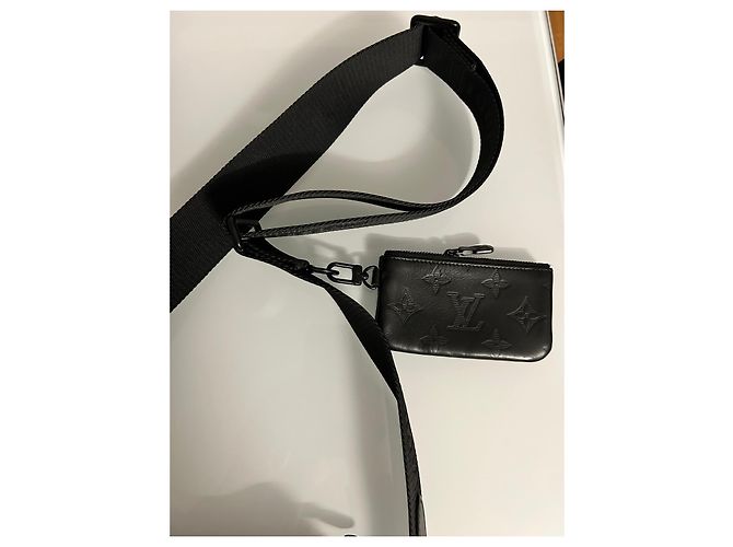Borsa Messenger Duo Louis Vuitton in pelle monogramma nera Nero - vista 7
