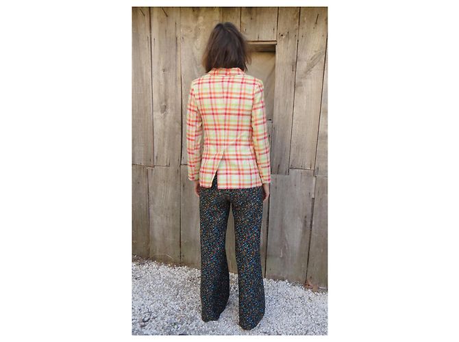 Autre Marque Orange Polyester Jacket Size 38 - view 2
