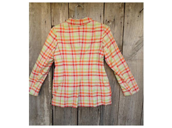 Autre Marque Orange Polyester Jacket Size 38 - view 5