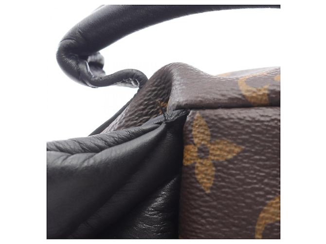 Zaino Palm Springs PM Louis Vuitton Marrone Nero - vista 8