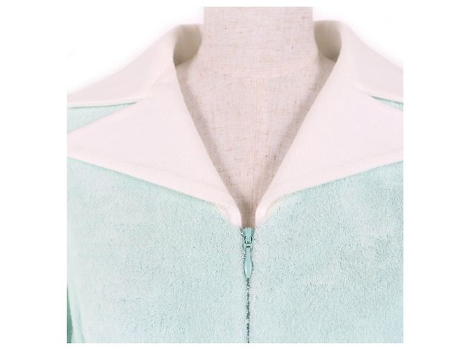 Miu Miu MiuMiu Logo gestickt aus Fleece ein Stück Grün - Ansicht 4