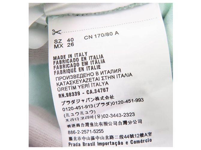 Miu Miu MiuMiu Logo gestickt aus Fleece ein Stück Grün - Ansicht 9