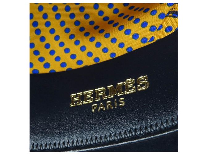 Chapéu de couro e feltro Rabbit da Hermès Azul Azul marinho - vista 7