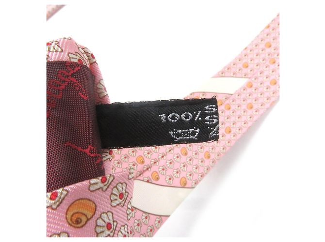 Cravatta in seta Salvatore Ferragamo Rosa - vista 8