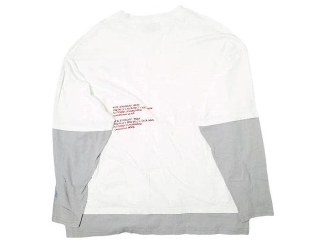 Autre Marque Camiseta de manga larga en capas de algodón Danke Schon Blanco - view 2