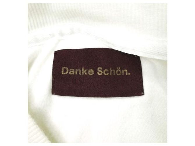 Autre Marque Camiseta de manga larga en capas de algodón Danke Schon Blanco - view 6