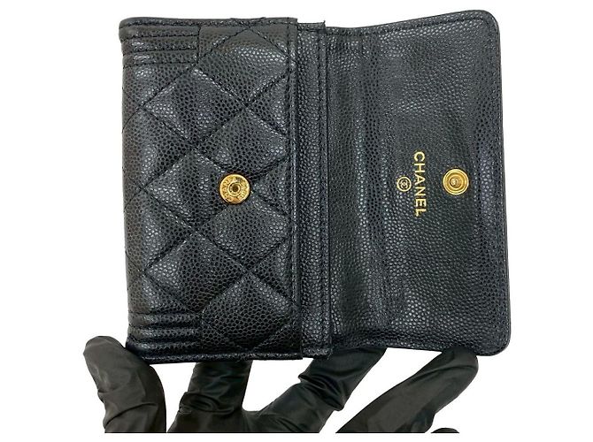 Tarjetero Chanel Boy de caviar Negro - vista 16