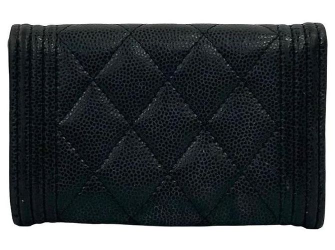 Tarjetero Chanel Boy de caviar Negro - vista 6