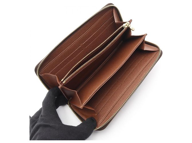 Cartera Zippy Monogram Larga de Louis Vuitton Castaño - vista 3