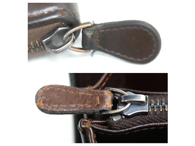 Cartera larga de cocodrilo Bottega Veneta Castaño - vista 5