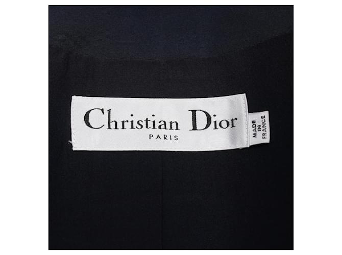 Blusa de seda Dior Azul Azul marino - vista 3