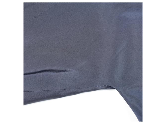 Blusa de seda Dior Azul Azul marino - vista 5