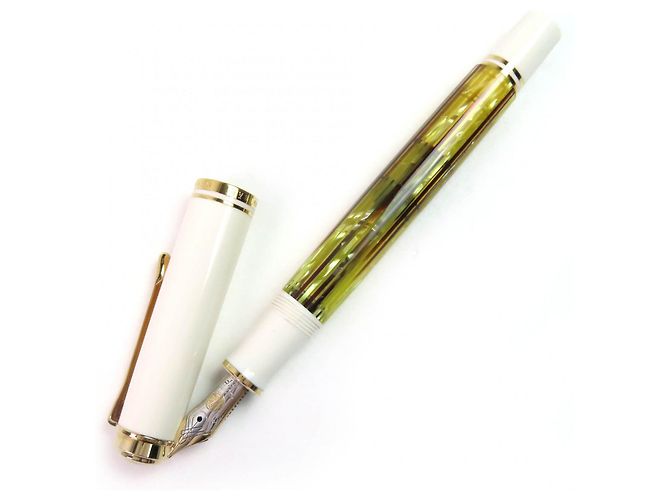 Autre Marque Pluma Pelikan Souverän 14K Blanco - vista 3