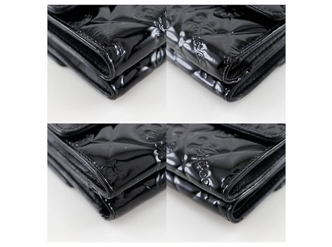 Cartera de cuero patentado de la línea Icon de Chanel Negro - vista 4