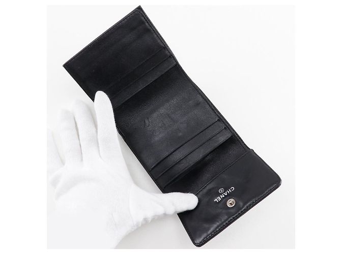 Cartera de cuero patentado de la línea Icon de Chanel Negro - vista 5