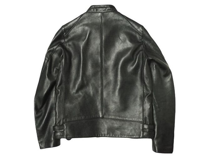 Autre Marque Scye GT Monza spanisches Lammlederjacke Schwarz - Ansicht 2