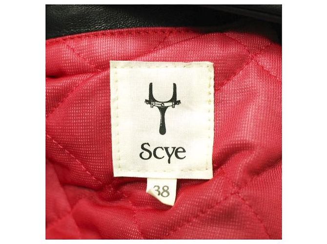 Autre Marque Scye GT Monza spanisches Lammlederjacke Schwarz - Ansicht 4
