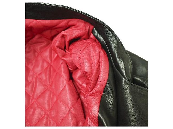Autre Marque Scye GT Monza spanisches Lammlederjacke Schwarz - Ansicht 8