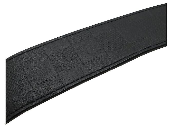 Cintura Damier Infini Louis Vuitton Nero - vista 5