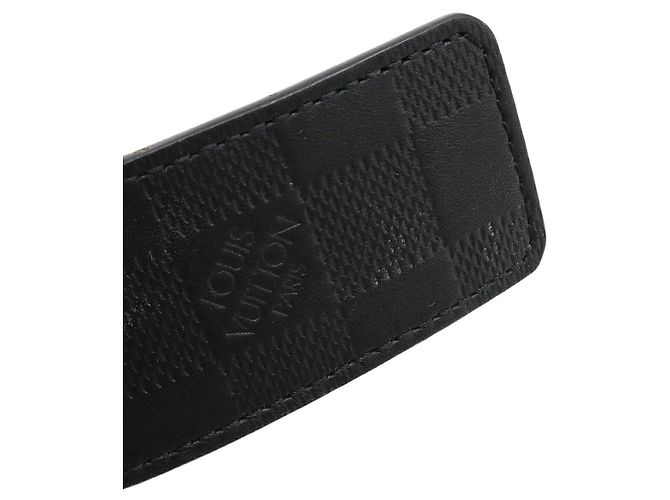 Cintura Damier Infini Louis Vuitton Nero - vista 6